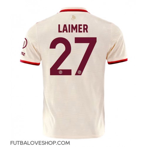 Dres Bayern Munich Konrad Laimer #27 Tretina 2024-25 Krátky Rukáv